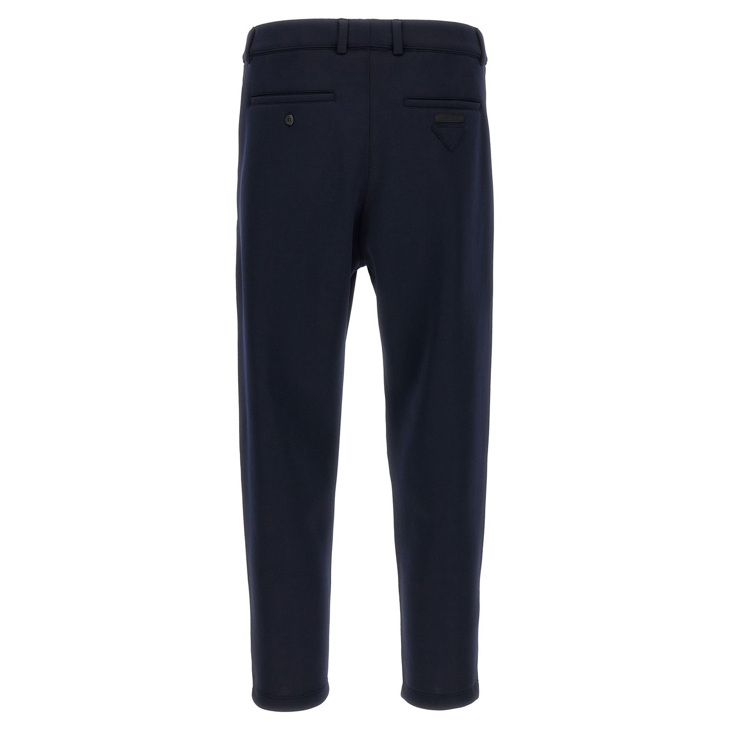 Prada Blue Polyester Casual Pants