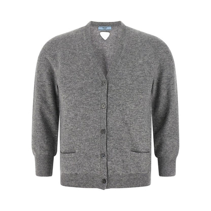 Prada Gray Cashmere Cardigan