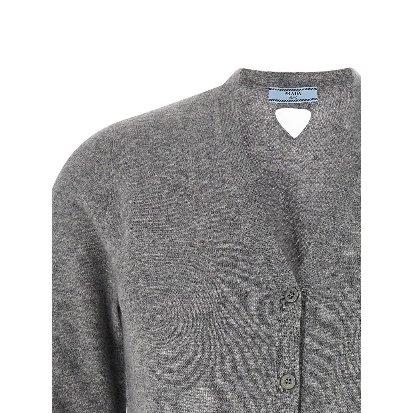 Prada Gray Cashmere Cardigan
