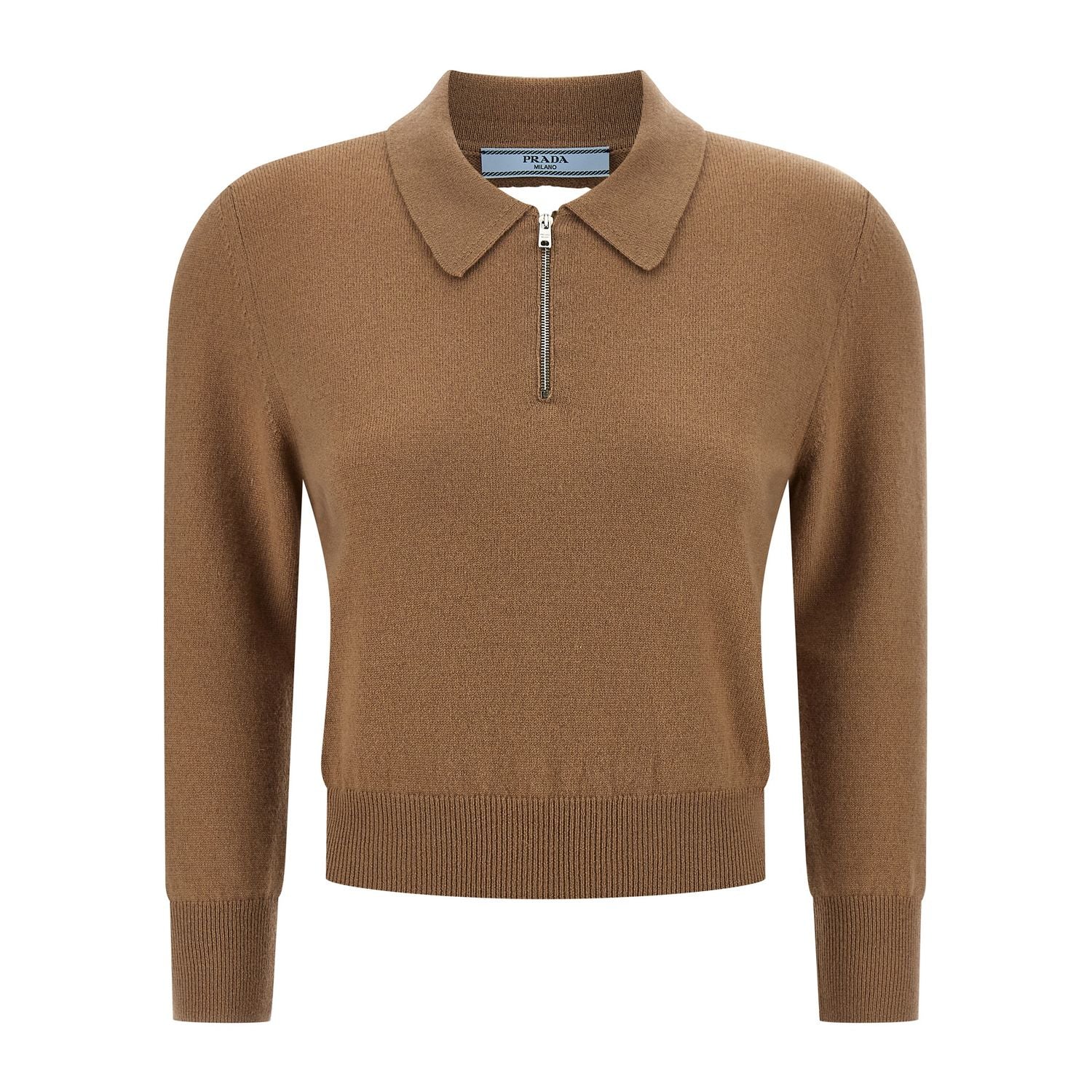 Prada Beige Cashmere Polo Shirt