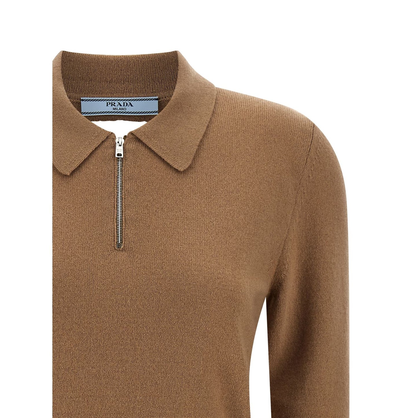 Prada Beige Cashmere Polo Shirt