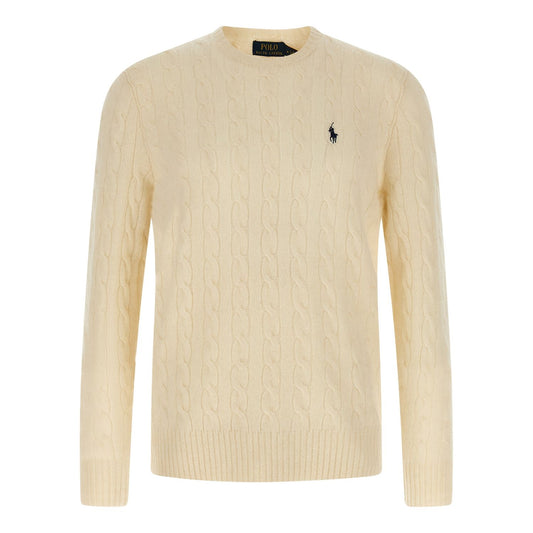 Polo Ralph Lauren White Wool Cardigan