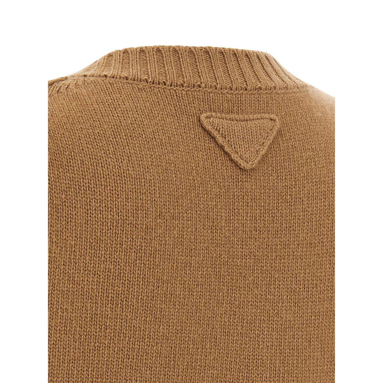 Prada Brown Virgin Wool Cardigan