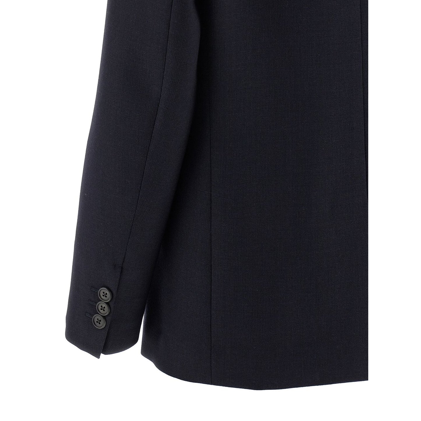 Prada Blue Virgin Wool Blazer