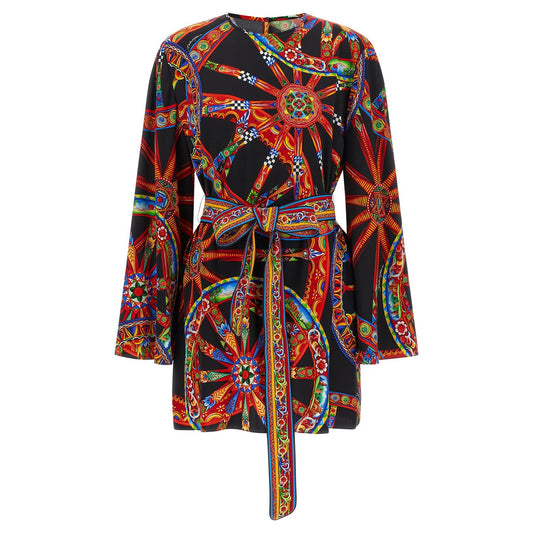 Dolce & Gabbana Multicolor Silk Short Dress