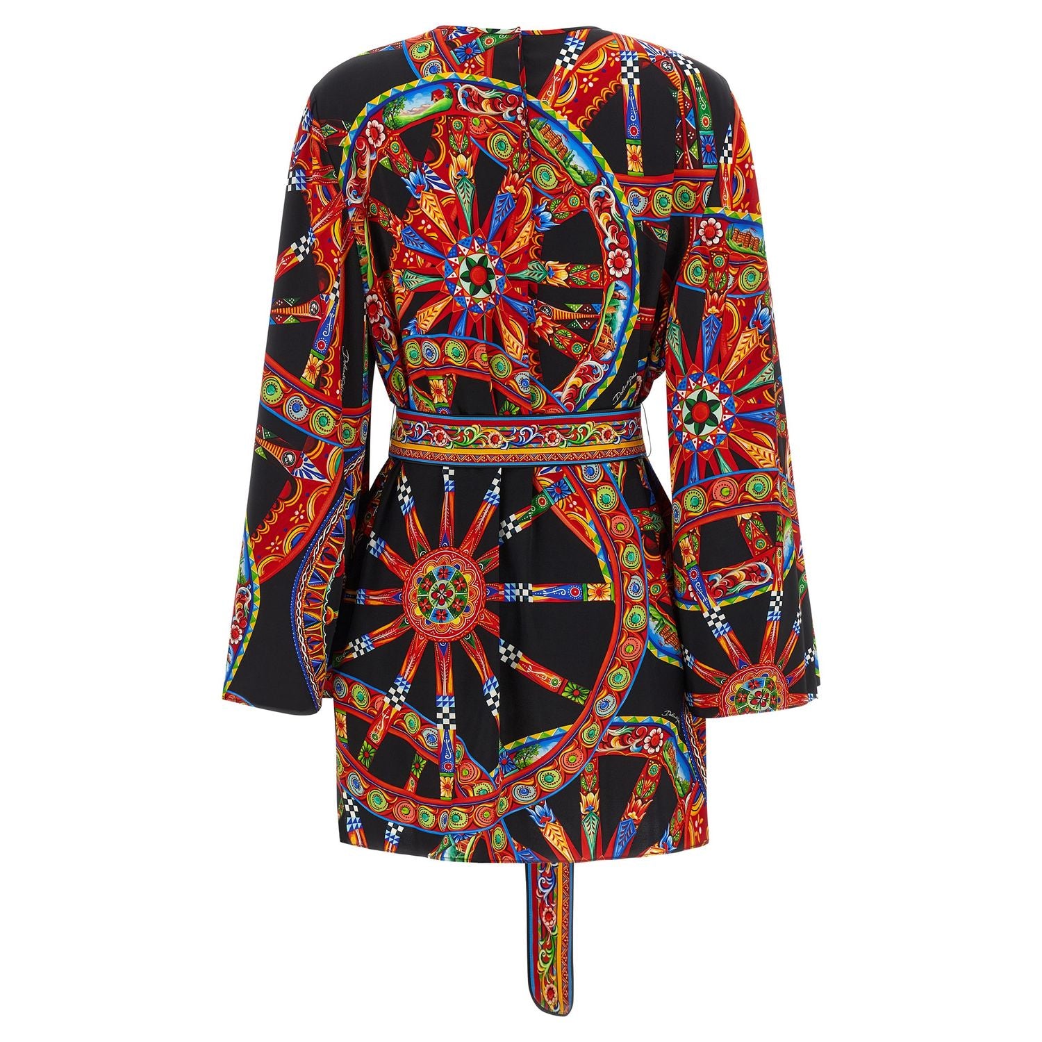 Dolce & Gabbana Multicolor Silk Short Dress