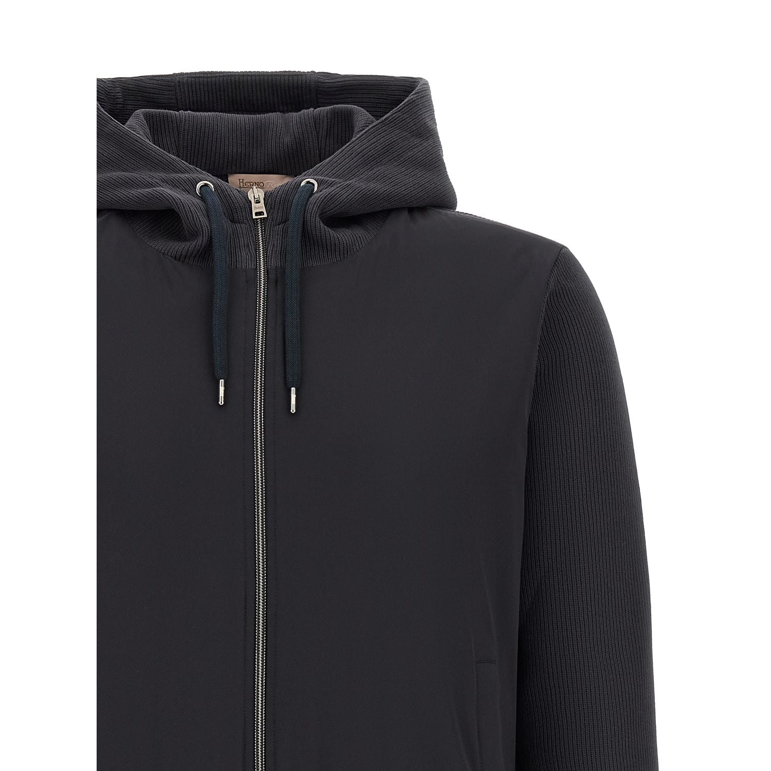 Herno Blue Cotton Shell Jacket