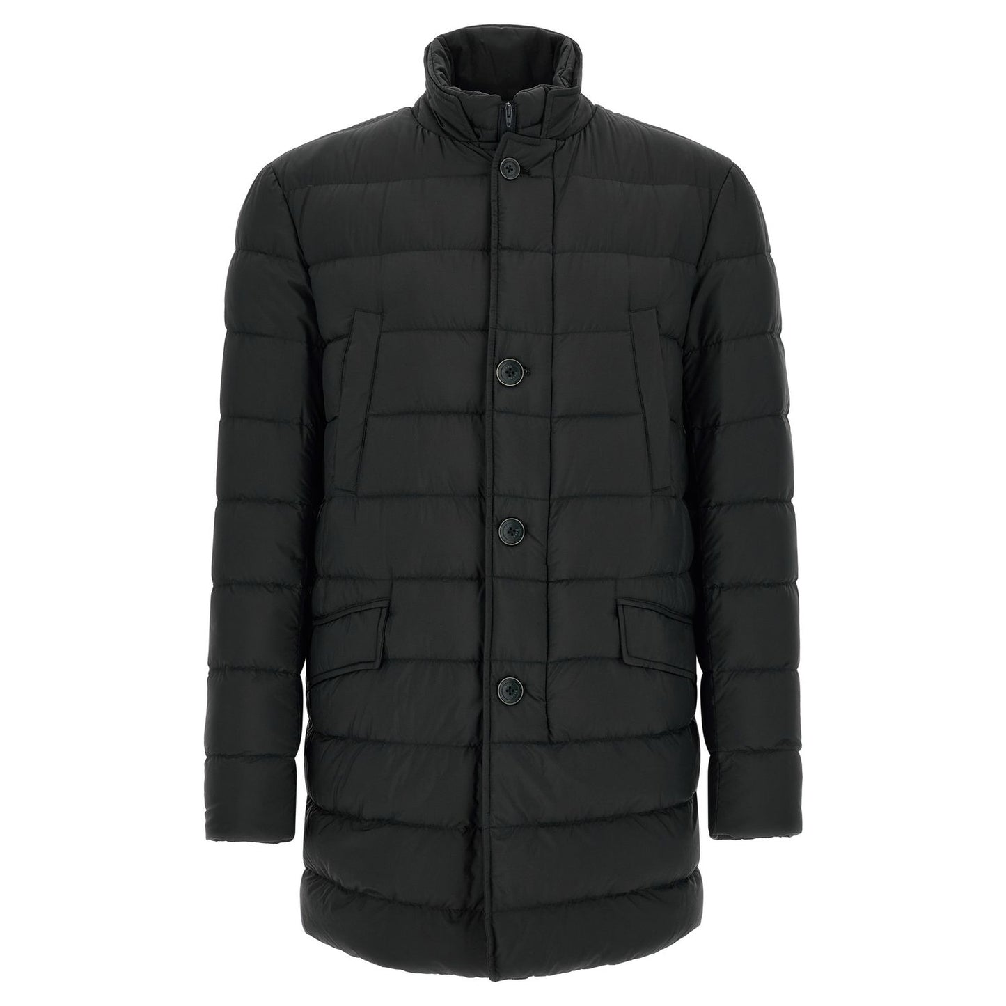 Herno Black Polyamide Full-Length Jacket