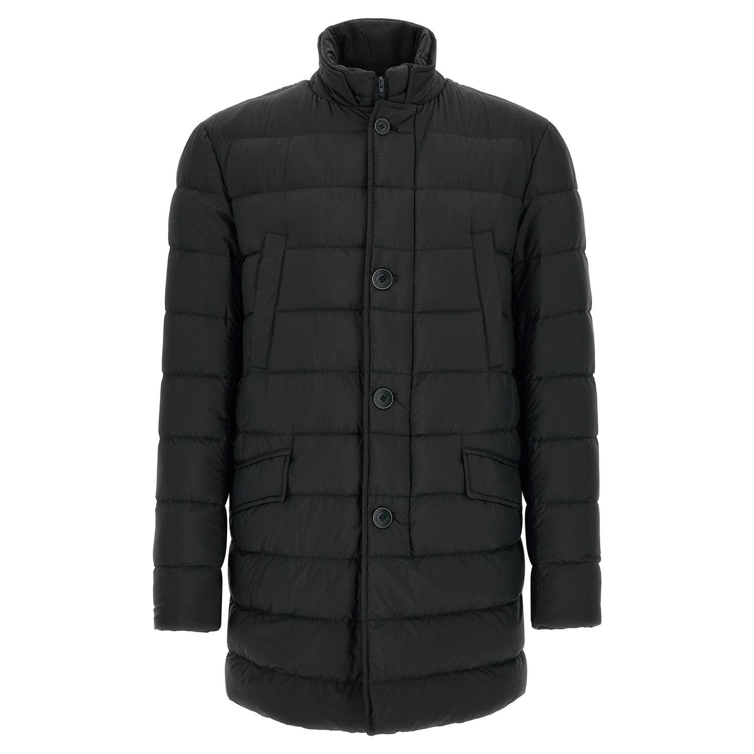 Herno Black Polyamide Full-Length Jacket