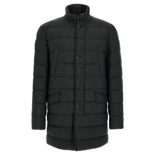 Herno Black Polyamide Full-Length Jacket