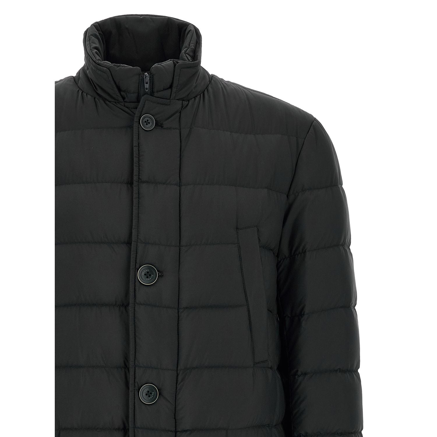 Herno Black Polyamide Full-Length Jacket
