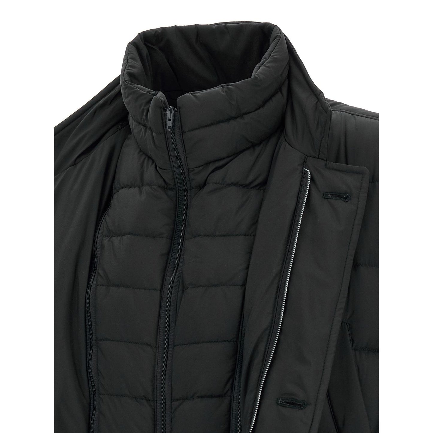 Herno Black Polyamide Full-Length Jacket