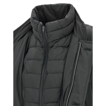 Herno Gray Polyamide Coat