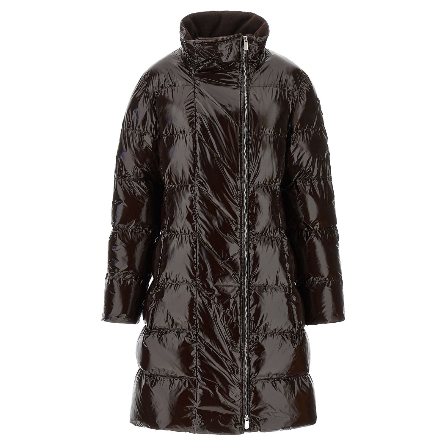 PINKO Brown Polyamide Full-Length Jacket