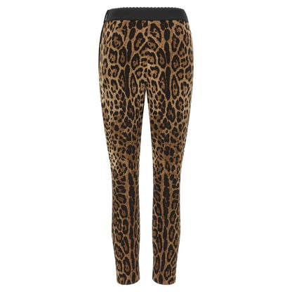 Dolce & Gabbana Brown Viscose Leggings