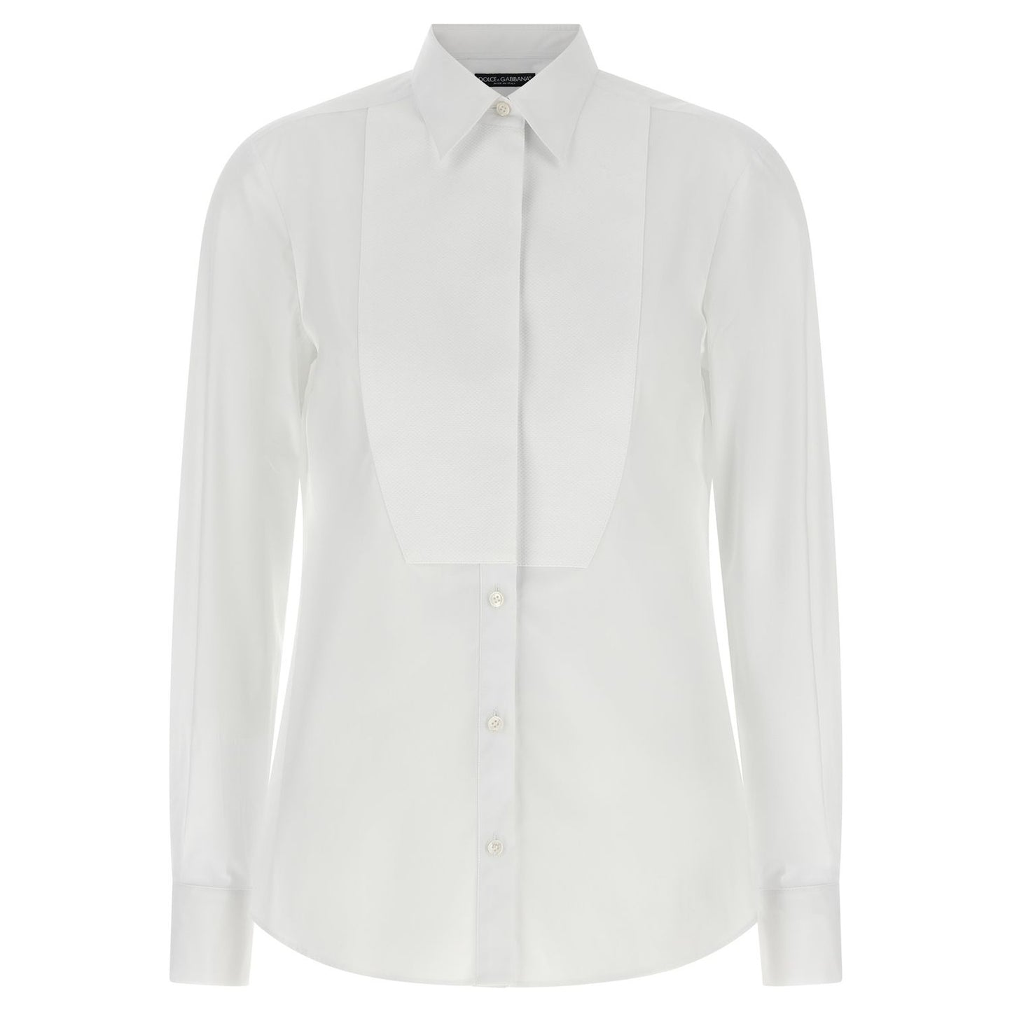 Dolce & Gabbana White Cotton Blouse