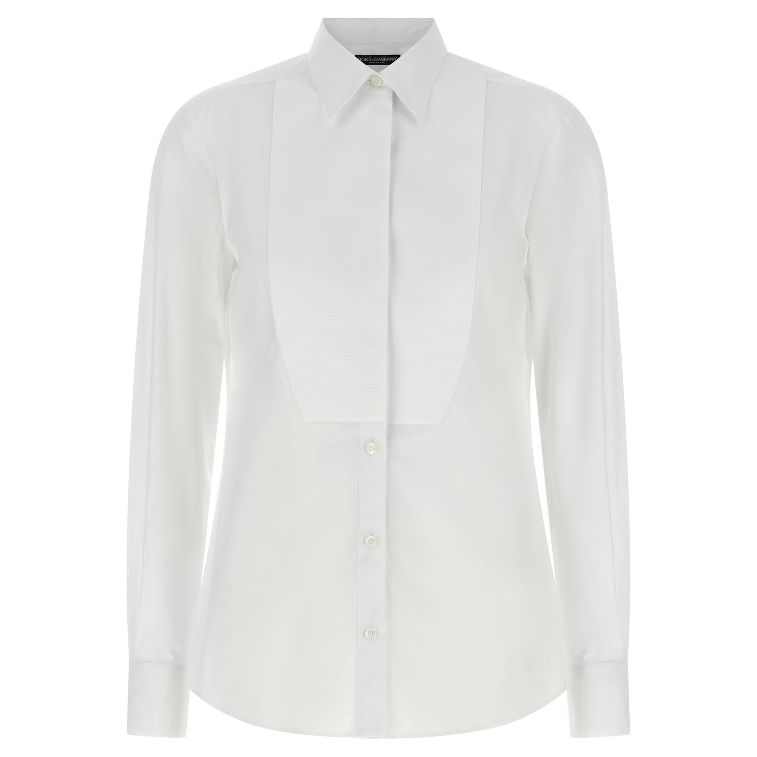 Dolce & Gabbana White Cotton Blouse