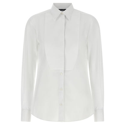 Dolce & Gabbana White Cotton Blouse