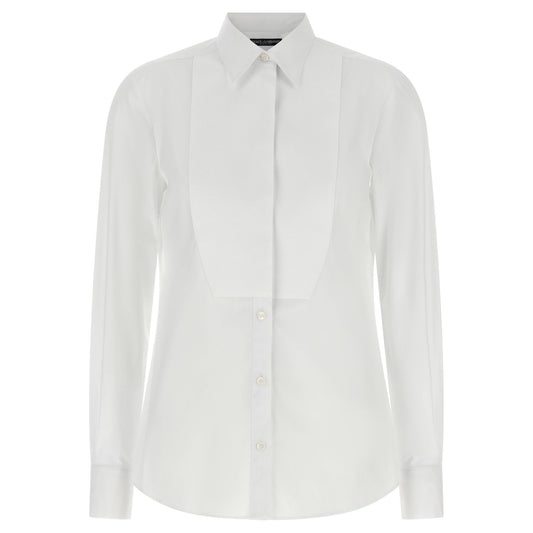 Dolce & Gabbana White Cotton Blouse