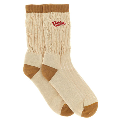 Golden Goose Beige Cotton Socks