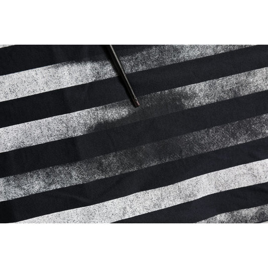 Dolce & Gabbana Blue Striped Print Cotton Crew Neck  T-shirt
