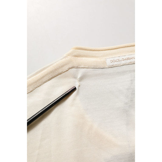 Dolce & Gabbana White Short Sleeve Collared Polo T-shirt
