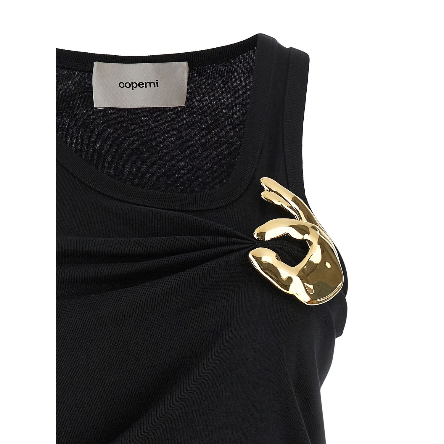 Coperni Black Cotton Tank Tops