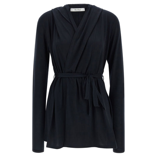 Max Mara Blue Lyocell Cardigan