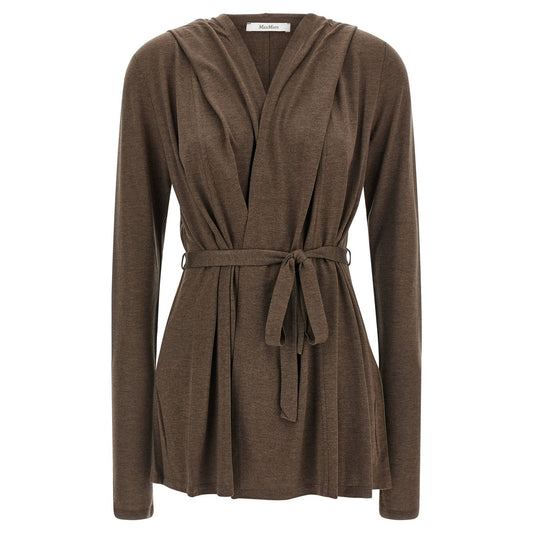 Max Mara Brown Lyocell Cardigan
