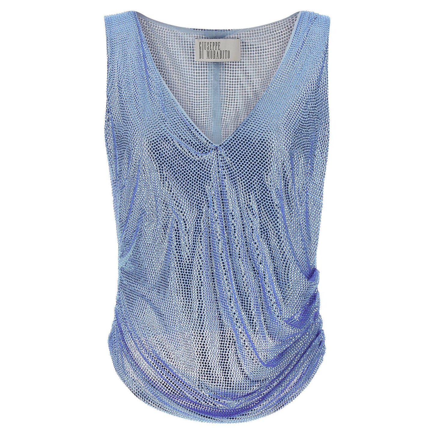 Giuseppe Di Morabito Blue Polyamide Tank Tops