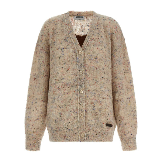 Moschino Beige Virgin Wool Cardigan