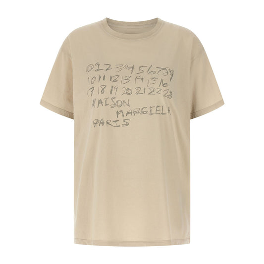 Maison Margiela Beige Cotton T-Shirt