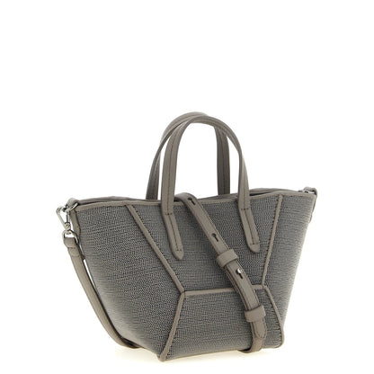 Brunello Cucinelli Gray Calfskin Handbag