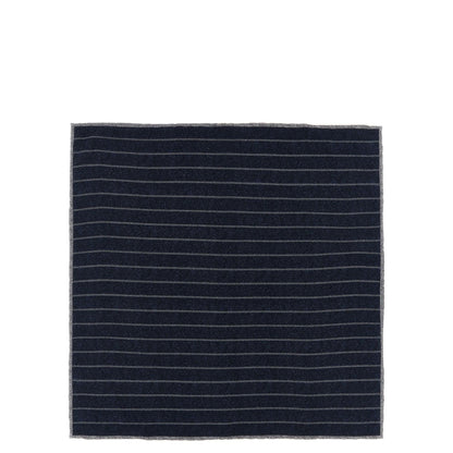 Brunello Cucinelli Blue Silk Pocket Square