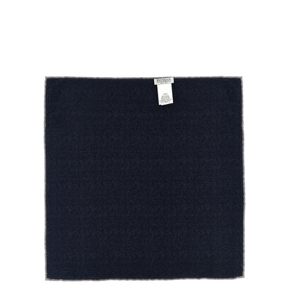 Brunello Cucinelli Blue Silk Pocket Square