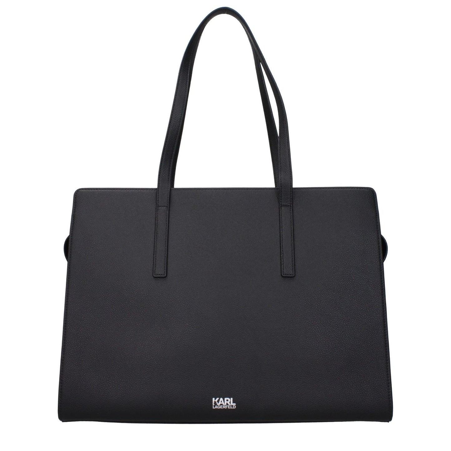 Karl Lagerfeld Black Leather Shoulder Bag