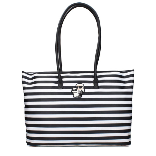 Karl Lagerfeld Black Fabric Shoulder Bag