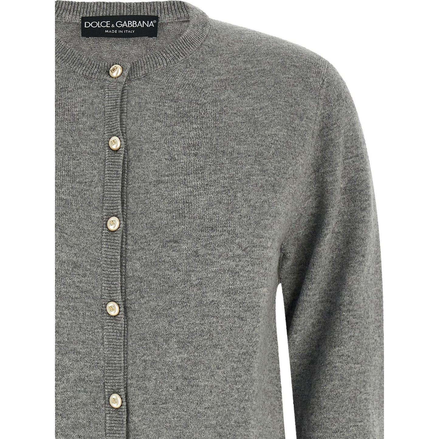 Dolce & Gabbana Gray Cashmere Cardigan
