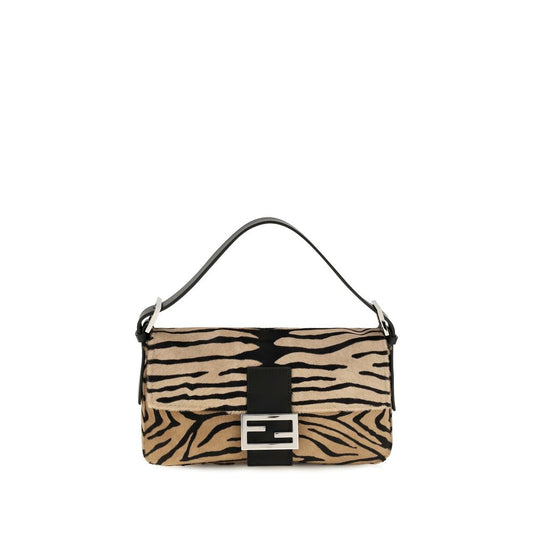 Fendi Beige Calf Leather Bos Taurus Shoulder Bag