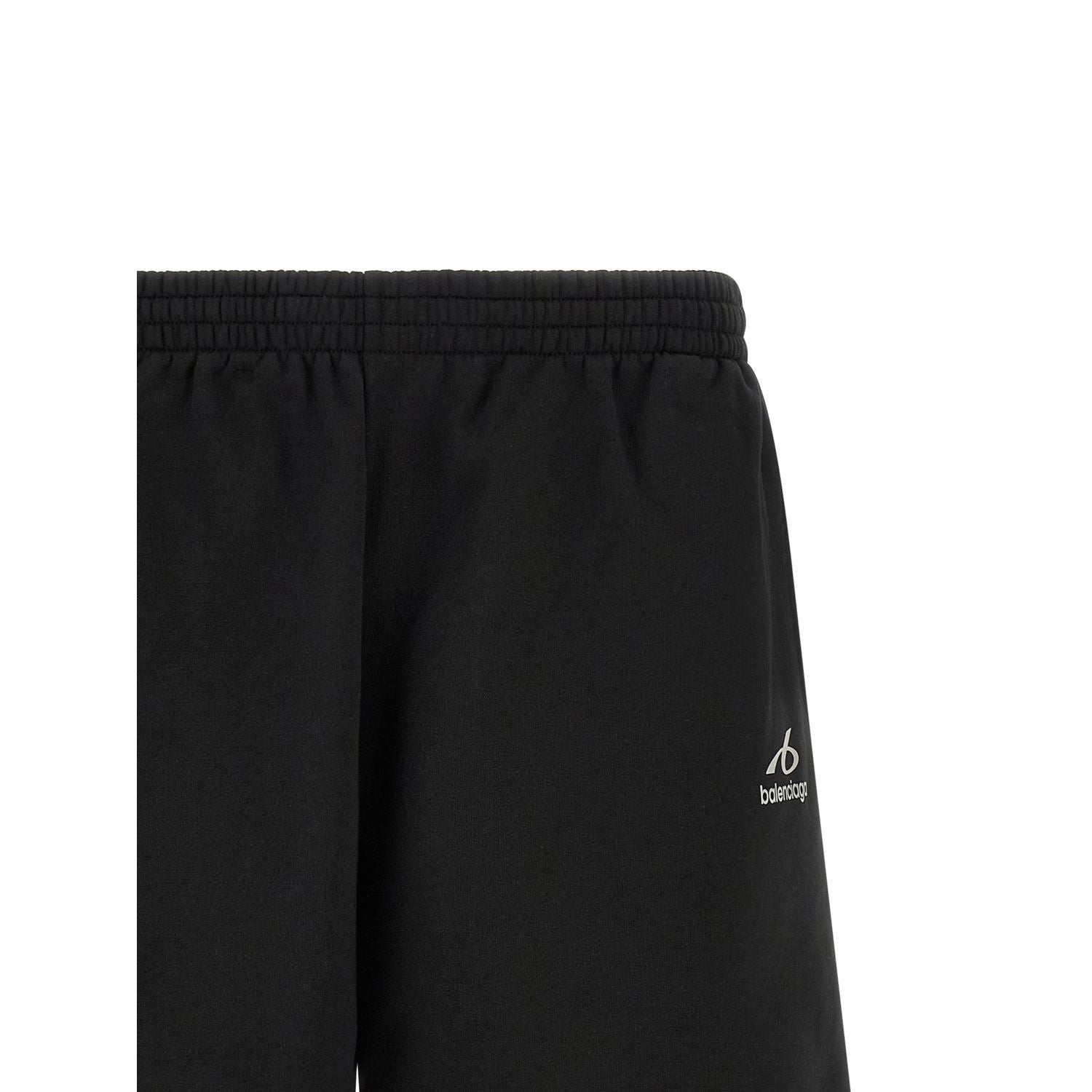 Balenciaga Black Cotton Bermuda Shorts
