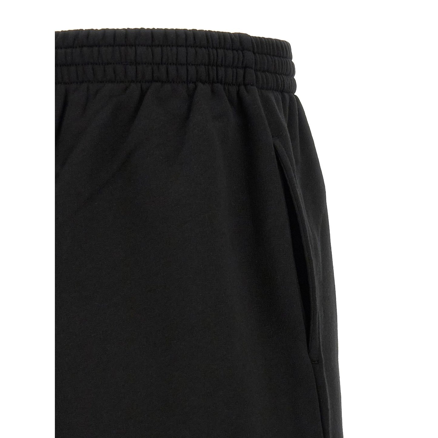 Balenciaga Black Cotton Bermuda Shorts