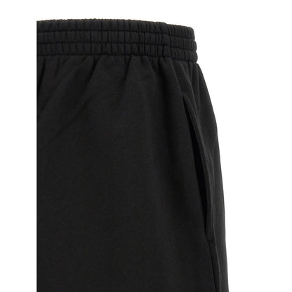 Balenciaga Black Cotton Bermuda Shorts