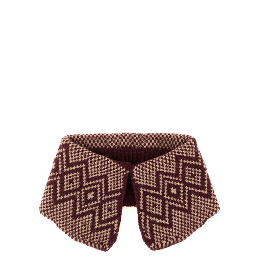 Dries Van Noten Bordeaux Wool Foulard
