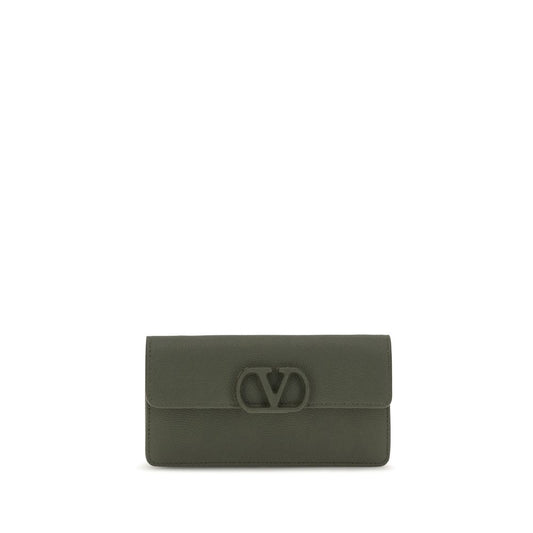 Valentino Garavani Bicolor Calf Leather Bos Taurus Wallet
