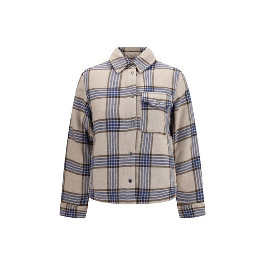 Woolrich Beige Wool Oves Aries Shell Jacket