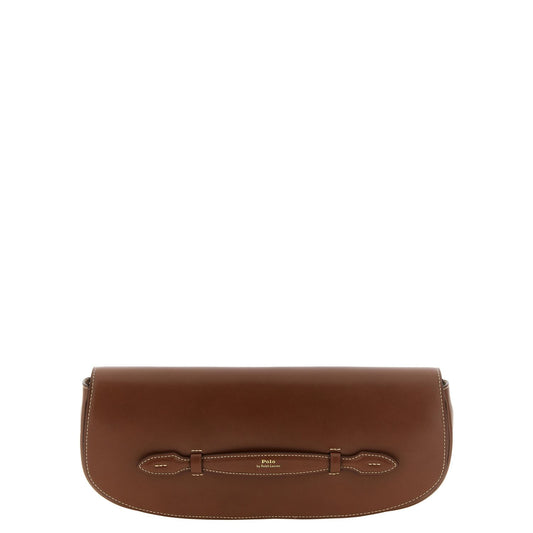 Polo Ralph Lauren Brown Cowhide Clutch Bag