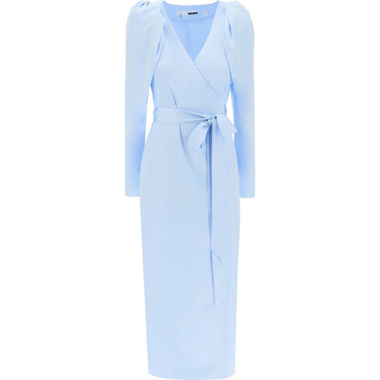 Rotate satin wrap midi dress with a crossover Dresses Rotate