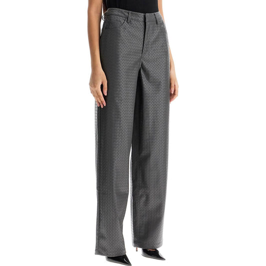 Rotate wide woven patterned trousers with a Trousers Rotate