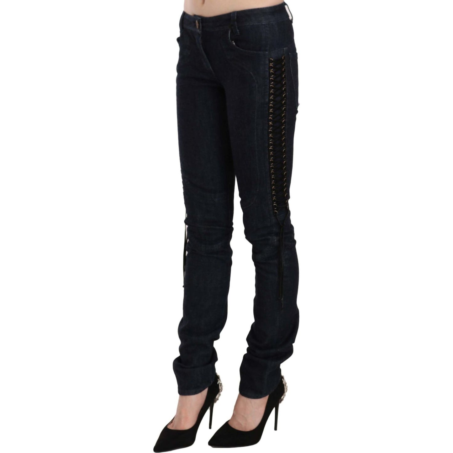 Just Cavalli Elegant Low Waist Skinny Trousers Jeans & Pants Just Cavalli