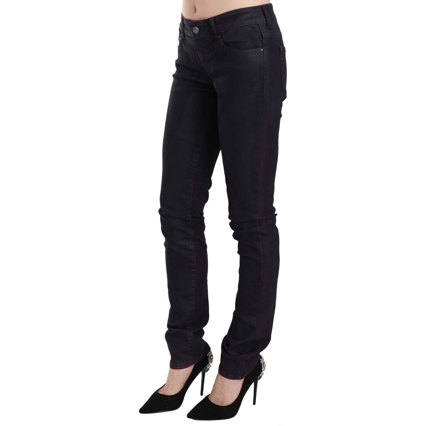 Just Cavalli Chic Black Low Waist Skinny Denim Jeans & Pants Just Cavalli